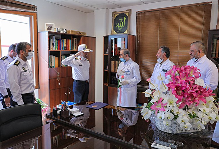 تقدیر راهنمایی و رانندگی تهران بزرگ از مدافعان سلامت