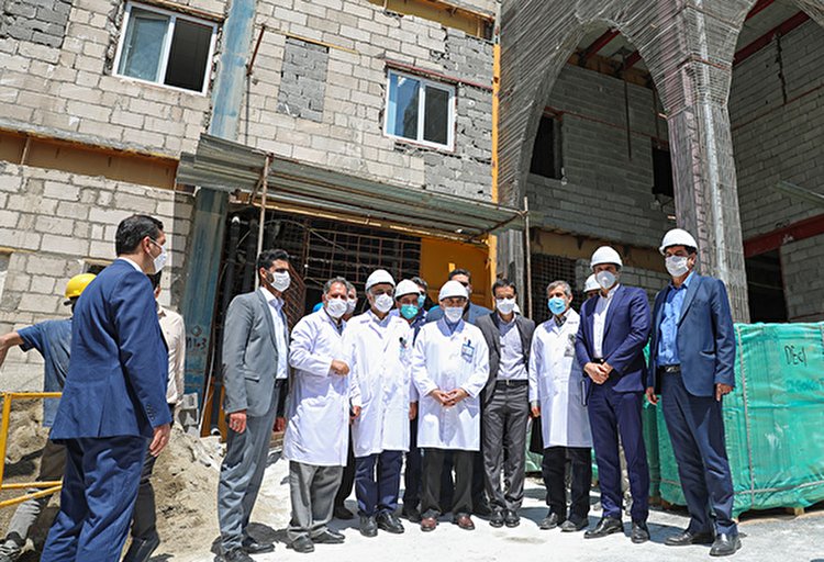 گزارش تصویری از بازدید از ساختمان ۳۵۰ تختخوابی جدیدالاحداث امام حسن مجتبی (ع) در بیمارستان مسیح دانشوری