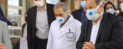 بازدید نوروزی دکتر زالی رییس ستاد مبارزه با کرونای تهران  از بیمارستان مسیح دانشوری