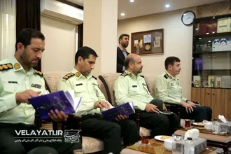 گزارش تصویری دیدار دکتر ولایتی با فرمانده حفاظت از شخصیت ها و دژبان فراجا