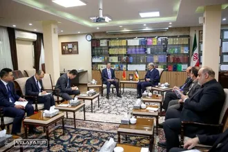 دیدار دکتر ولایتی و سفیر چین در ایران