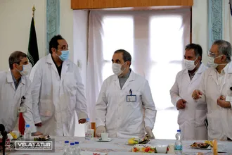 جلسه ستاد کرونا بیمارستان دکتر مسیح دانشوری به ریاست دکتر علی اکبر ولایتی