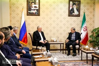 دیدار دکتر ولایتی با بابورین معاون اسبق دومای روسیه