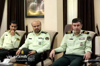 گزارش تصویری دیدار دکتر ولایتی با فرمانده حفاظت از شخصیت ها و دژبان فراجا