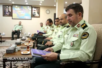 گزارش تصویری دیدار دکتر ولایتی با فرمانده حفاظت از شخصیت ها و دژبان فراجا