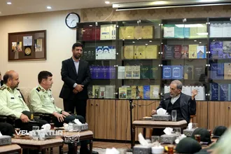 گزارش تصویری دیدار دکتر ولایتی با فرمانده حفاظت از شخصیت ها و دژبان فراجا