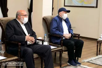 دیداردکتر ولایتی با دبیرکل جنبش جهاد اسلامی فلسطین