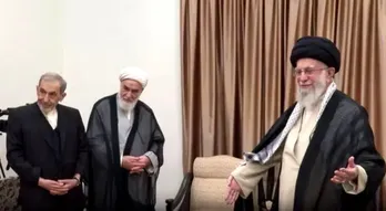 لحظاتی از آخرین دیدار روز گذشته (سه&zwnj;شنبه ۹ مرداد ۱۴۰۳) شهید اسماعیل هنیه با رهبر انقلاب اسلامی