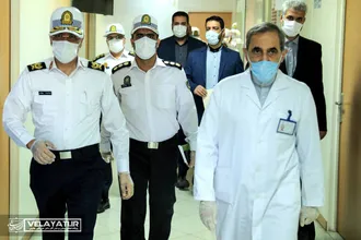تقدیر راهنمایی و رانندگی تهران بزرگ از مدافعان سلامت