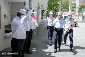 تقدیر راهنمایی و رانندگی تهران بزرگ از مدافعان سلامت
