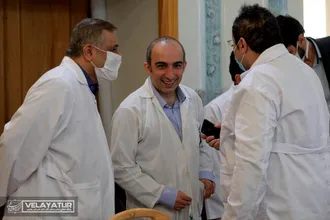 جلسه ستاد کرونا بیمارستان دکتر مسیح دانشوری به ریاست دکتر علی اکبر ولایتی