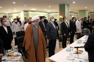 با حضور وزیر بهداشت و رئیس بیمارستان مسیح دانشوری ساختمان امام حسن مجتبی ع بیمارستان مسیح دانشوری افتتاح شد
