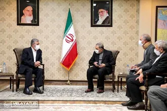 دیداردکتر ولایتی با دبیرکل جنبش جهاد اسلامی فلسطین
