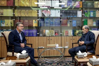 دیدار صمیمانه دکتر ولایتی با دکتر ظفرقندی وزیر بهداشت درمان و آموزش پزشکی