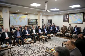 گزارش تصویری دیدار رئیس معاونین و مدیران دانشگاه آزاد اسلامی با دکتر ولایتی