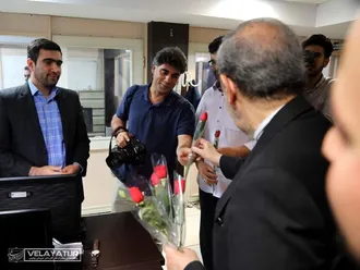 بازدید از ساختمان مرکز رسانه و نشر علمی دانشگاه آزاد به مناسبت روز خبرنگار