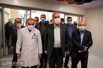 با حضور وزیر بهداشت و رئیس بیمارستان مسیح دانشوری ساختمان امام حسن مجتبی ع بیمارستان مسیح دانشوری افتتاح شد