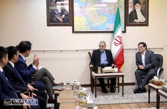 دیدار جمعی از اساتید و دانشجویان دانشگاه پکن با دکتر ولایتی